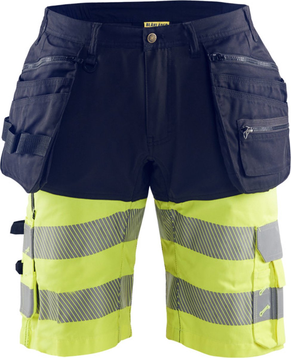 Blåkläder High-Vis short 15961811 | Marine/High Vis Geel | Maat 62 - 7330509787182