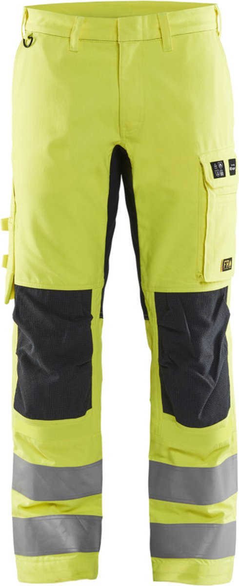 Blåkläder Multinorm werkbroek Inherent met stretch 17881512 | High Vis Geel/Marineblauw | Maat 60 - 7330509805435