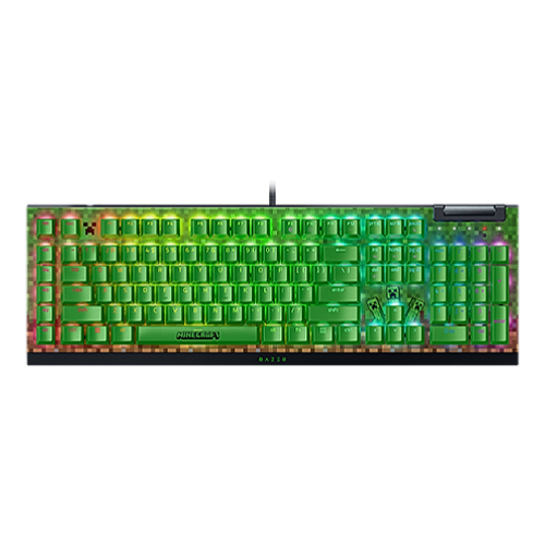 Razer BlackWidow V4 X - Green Switch - US - Minecraft Edition