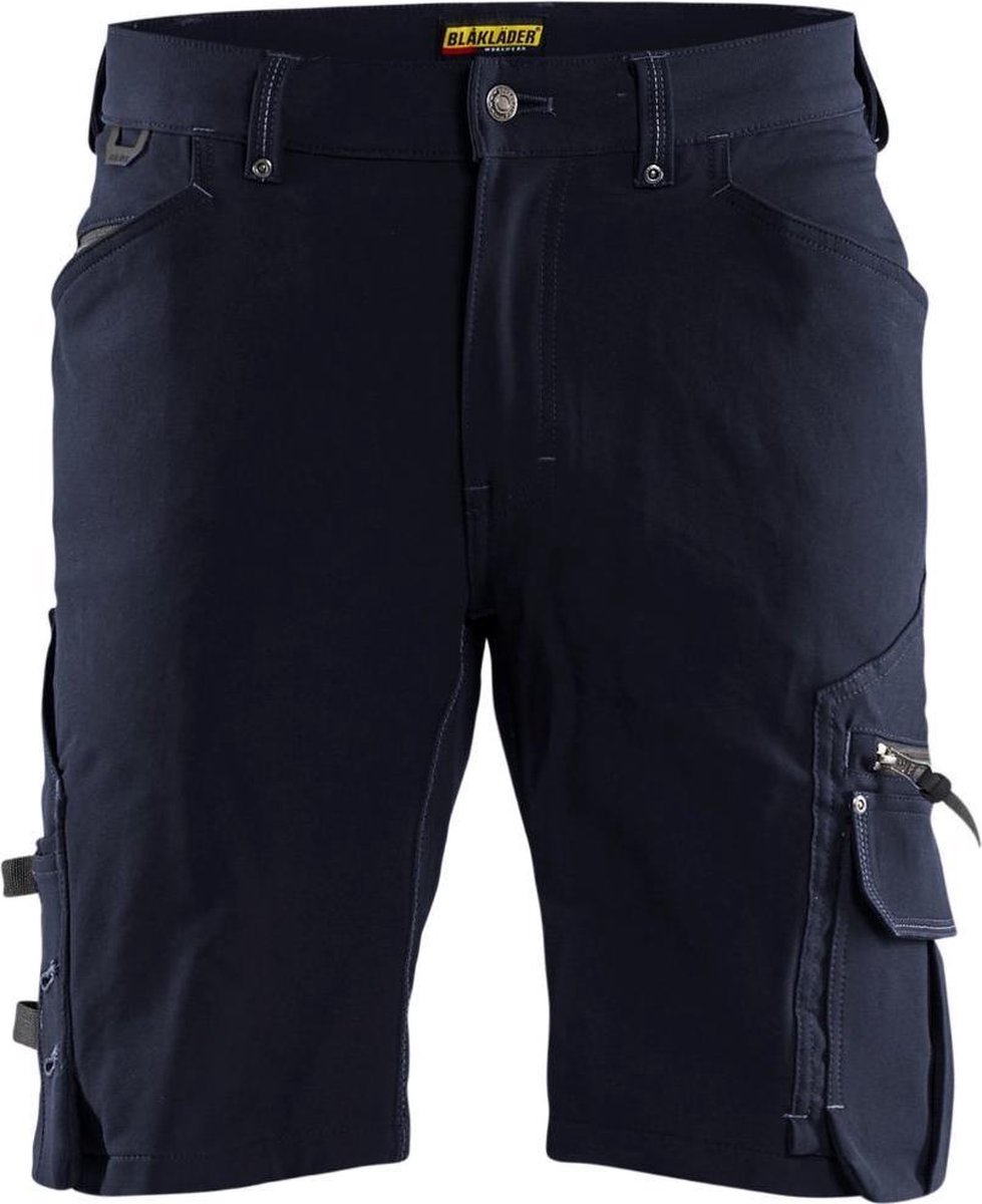 Blåkläder Short 4-weg stretch X1900 zonder spijkerzakken 19871644 | Donker marineblauw/Zwart | Maat 48 - 7330509688298