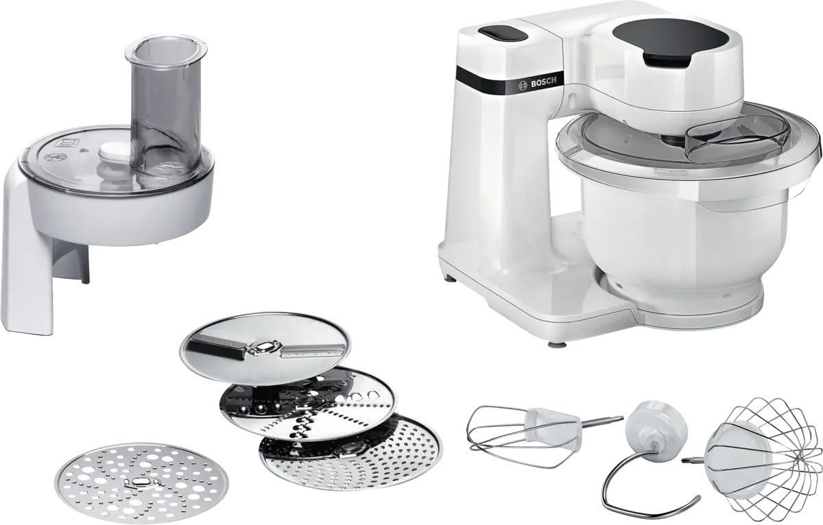 Bosch MUM Serie 2, 700 Watt Foodprocessor 700 W Wit