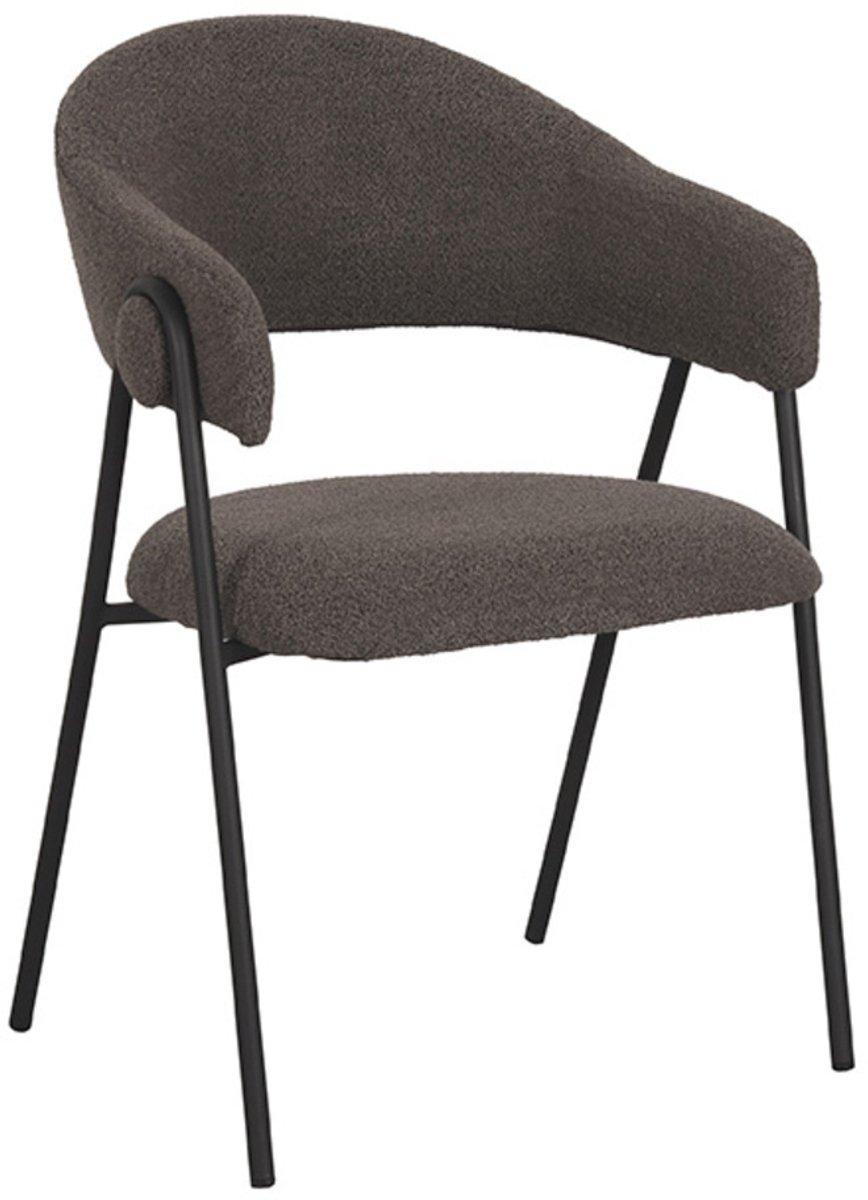 Label51 Eetkamerstoel lowen 58x60x84 cm - boucle set van 2