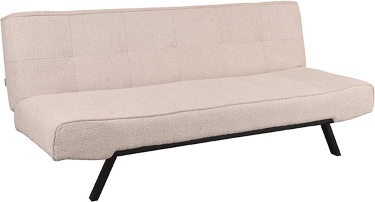 Label51 Slaapbank king naturel boucle king | zwarte poot