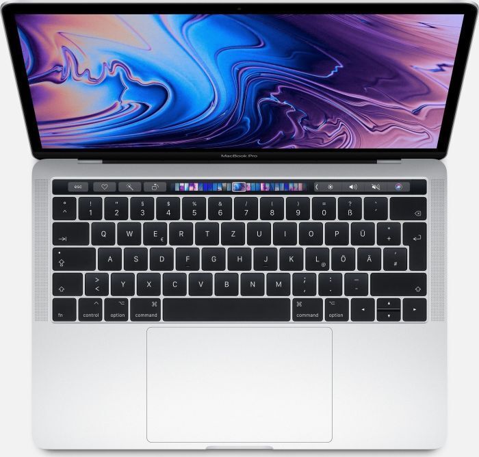 Apple MacBook Pro 2018 | 13.3"| Touch Bar | 2.7 GHz | 16 GB | 512 GB SSD | zilver | NL