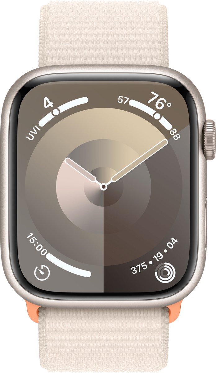 Apple Watch 9 45mm Alu WiFi (2023) - Sterrenlicht Sport Loop