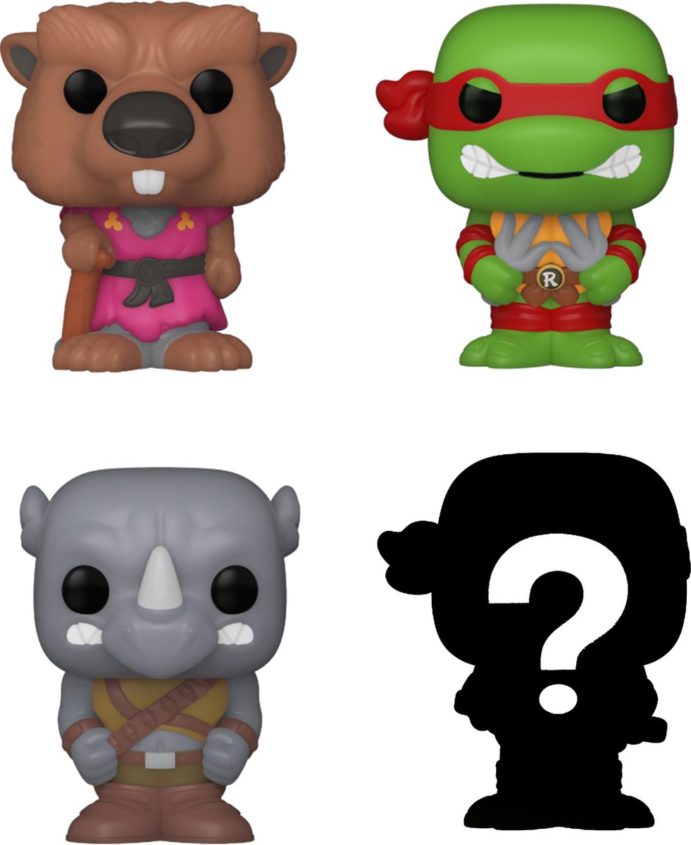 Figurine bitty pop teenage mutant ninja turtles splinter Funko Blister 4 (x4)