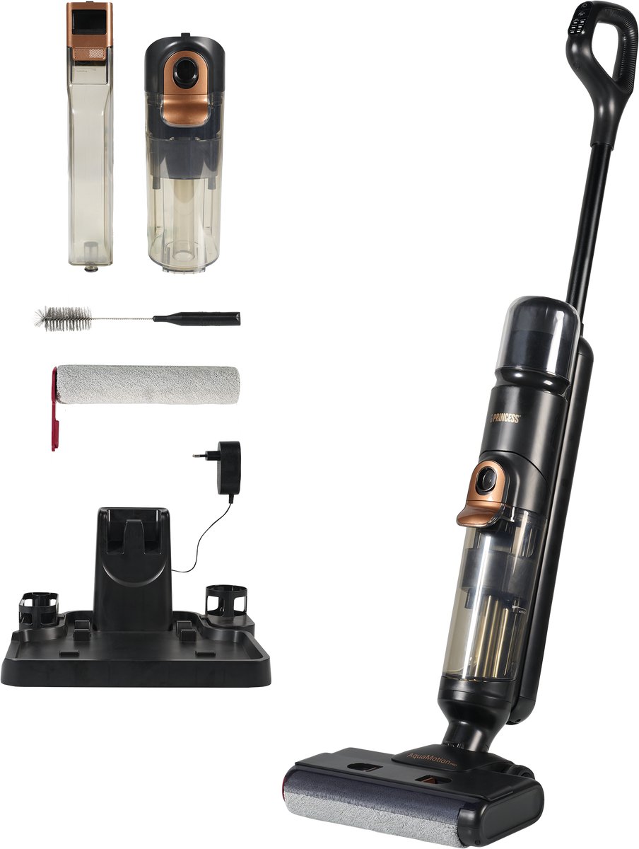 Princess AquaMotion Pro 4in1 Vloerreiniger Zwart/Goud