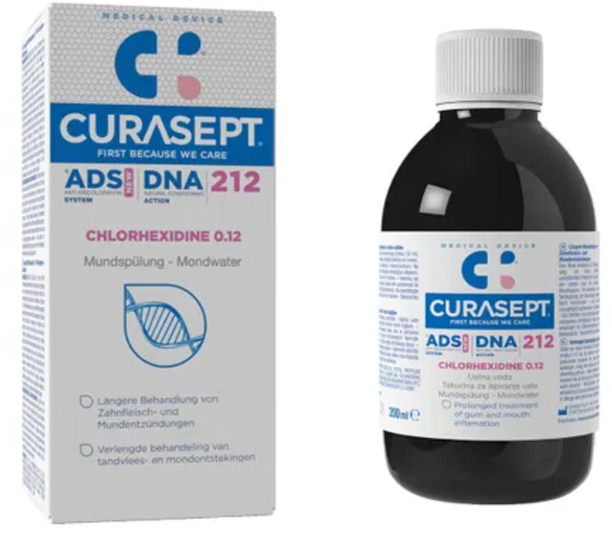 Curasept Mondspoeling ADS DNA 212 0,12% CHX 200 ml
