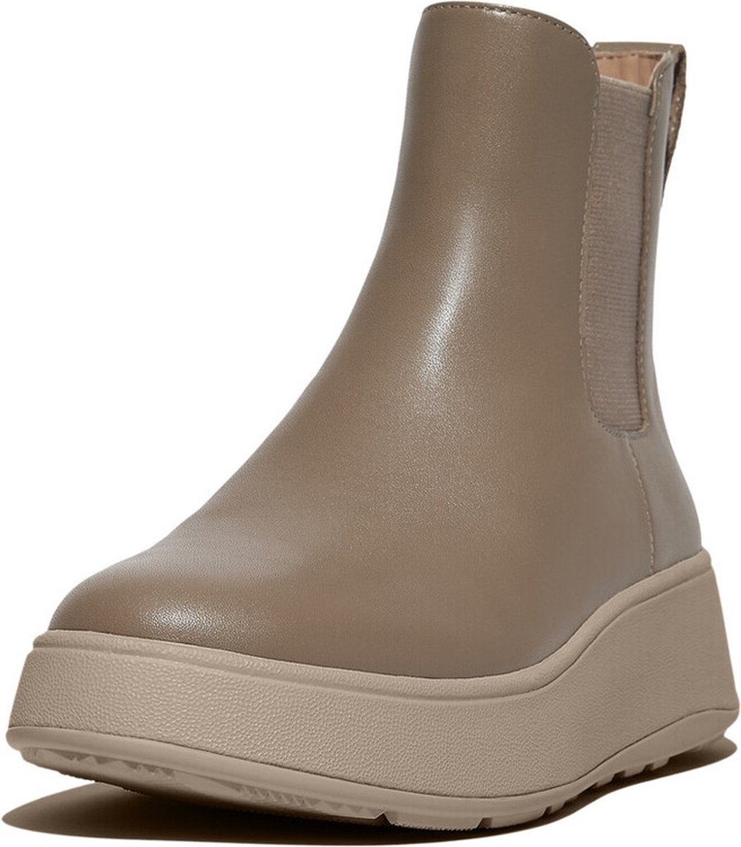 FitFlop F-mode leather flatform chelsea boots