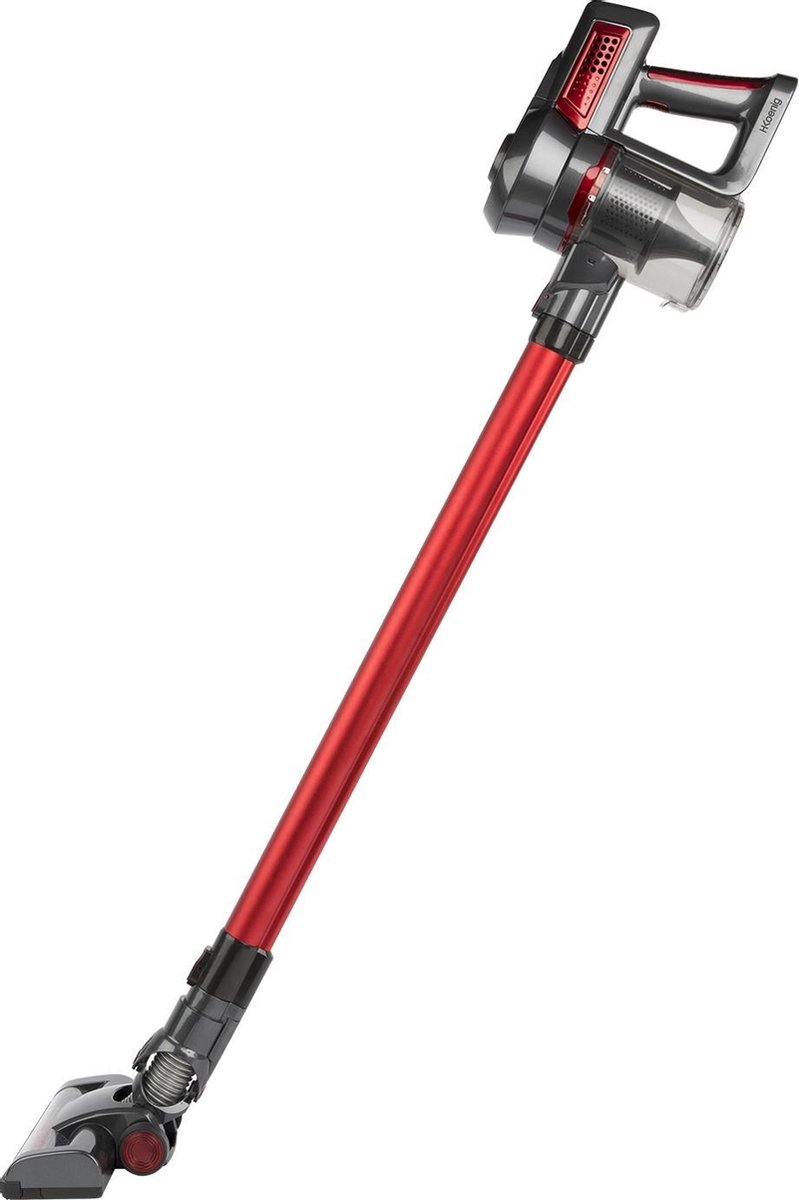 H.Koenig UP600 - Steelstofzuiger 2-in-1 - Snoerloos met turboborstel - Lichtgewicht