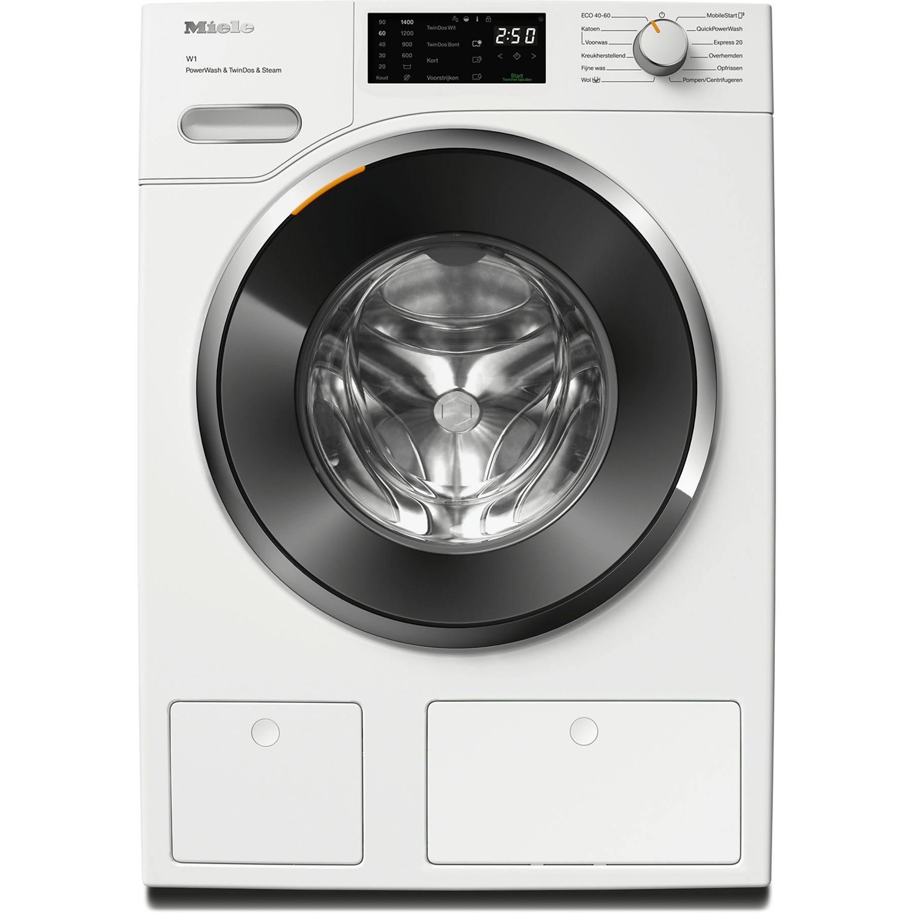 Miele WWG 880 WCS - Wasmachine PowerWash TwinDos 9kg 1400t - Wit