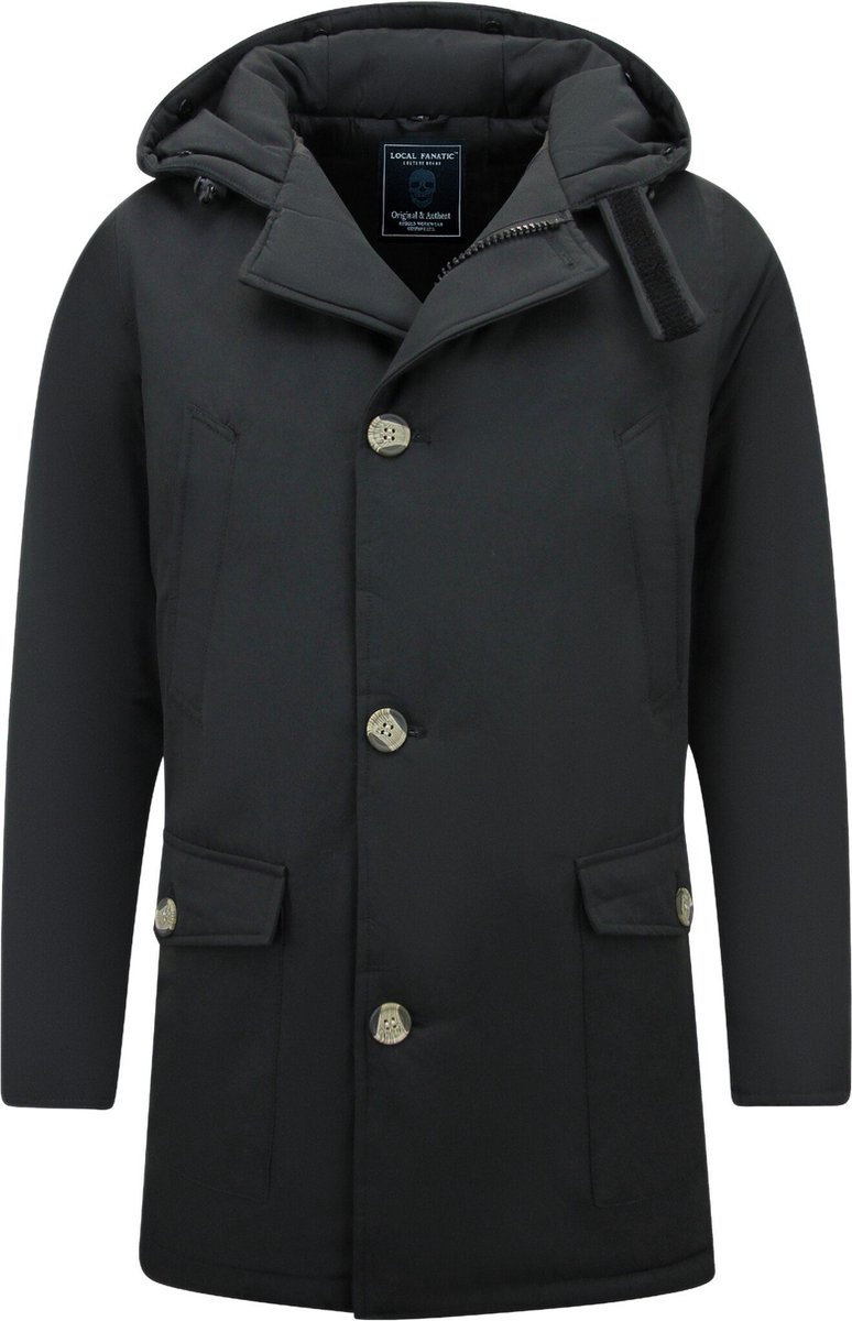 Enos Lange parka met capuchon