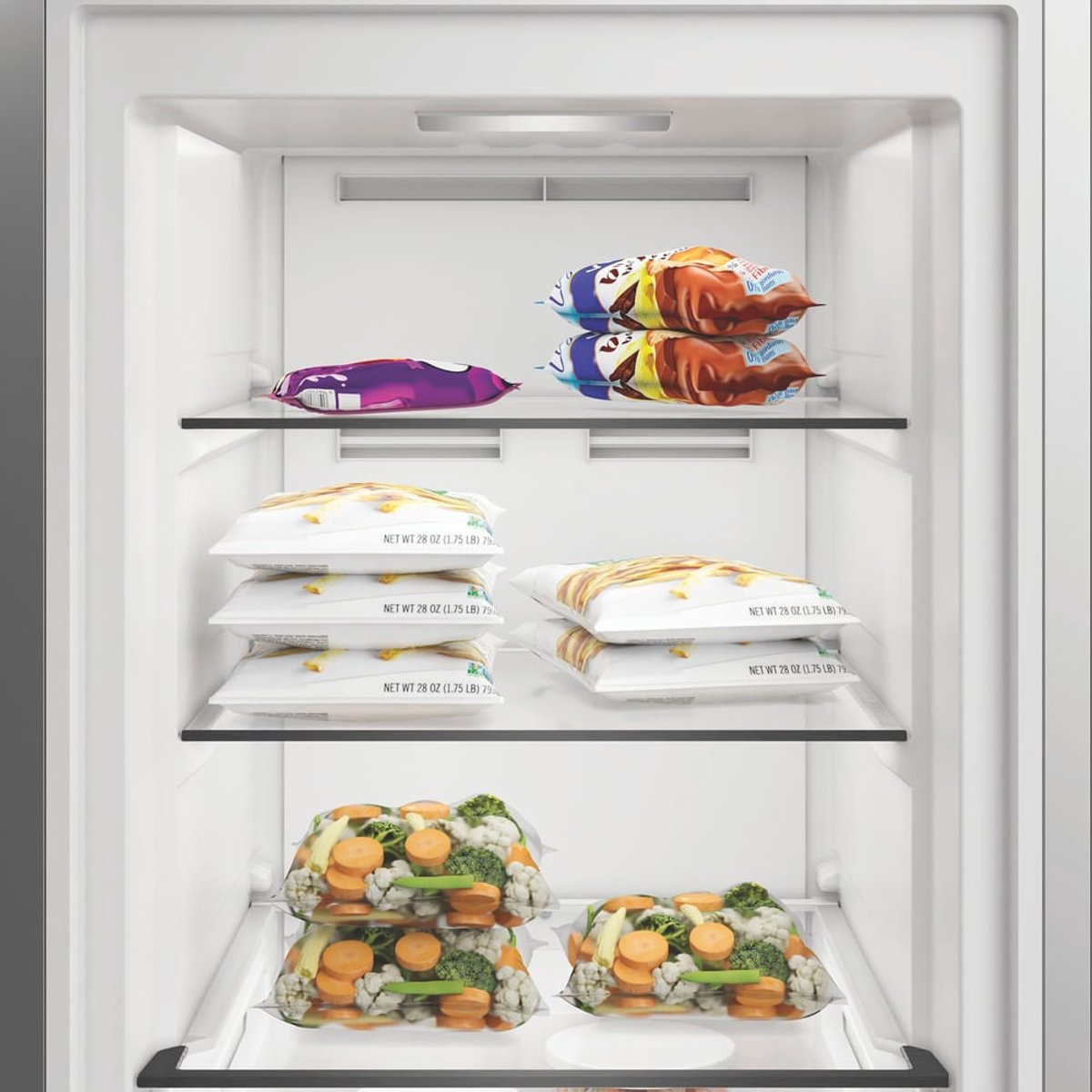 Whirlpool WHMFF 6312 XP5E Vrieskast Grijs