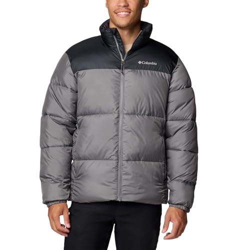 Columbia Puffect III Jas voor heren, Stad Grijs/Zwart, L