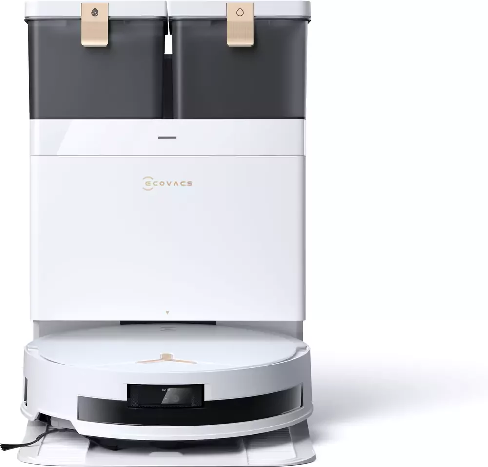 ECOVACS - DEEBOT T50 Max Pro Omni Gen 2 - Stofzuig- en dweilrobot - 18.500 Pa zuigkracht- Zelfreinigende Robotstofzuiger met Warmwater – Dweilsysteem - Automatisch Leegstation - Geschikt voor dierenharen