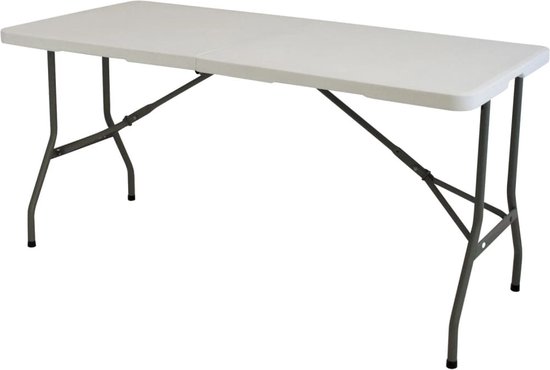 Eurotrail Pavillon M - Campingtafel - 180*75*75cm - Wit/Grijs