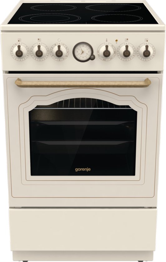 Gorenje | GECS5B70CL | keramisch fornuis | Beige | Retro