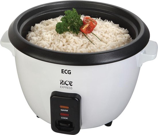 ECG RZ 11 - Rijstkoker - 1,0 l - Uitneembare Binnenpan - Wit - 400W