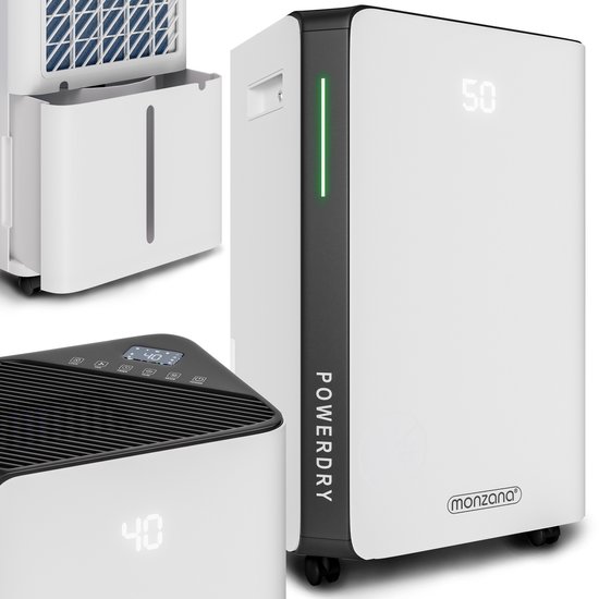 Monzana Luchtontvochtiger - Wifi App 20 tot 30m² - 20l/dag - Wit