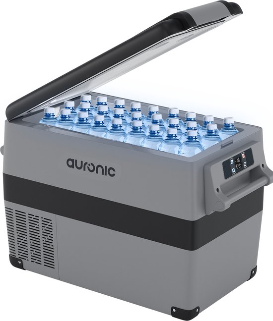 Auronic Elektrische Compressor Koelbox - Coolbox - 40.5L - 12V en 240V - Grijs