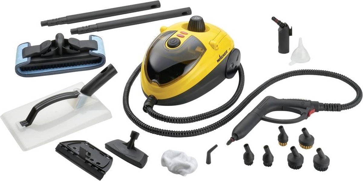 Wagner Power Steamer 915e EU Stoomreiniger 2452622 1500 W Geel, Zwart