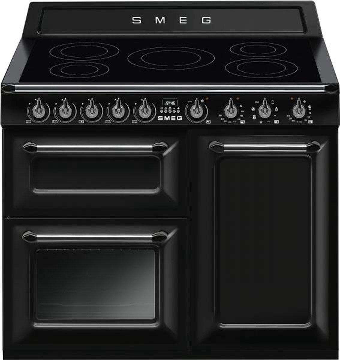 Smeg CUISINIARE TR103IBL2 Range-fornuis Inductiekookplaat zones Zwart A