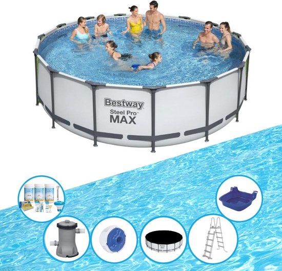 Bestway Zwembad Steel Pro MAX - Met accessoires - 457x122 cm