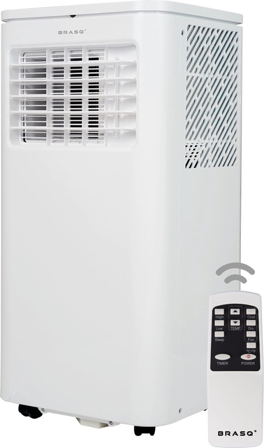 BRASQ Mobiele airconditioning met afstandsbediening MAC9000 - luchtvochtreiniger - tot 16m2 - 9000 BTU - Wit