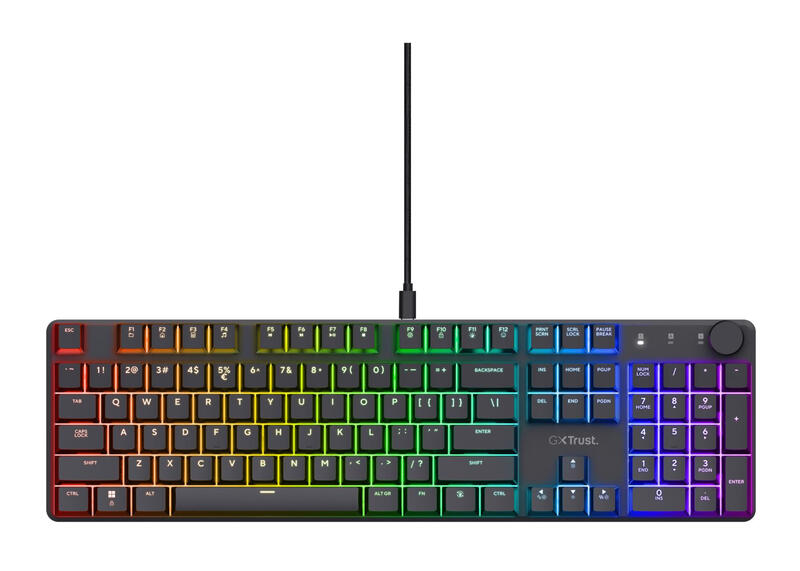 Trust GXT 866 Torix Mechanisch Gaming Toetsenbord Qwerty Zwart