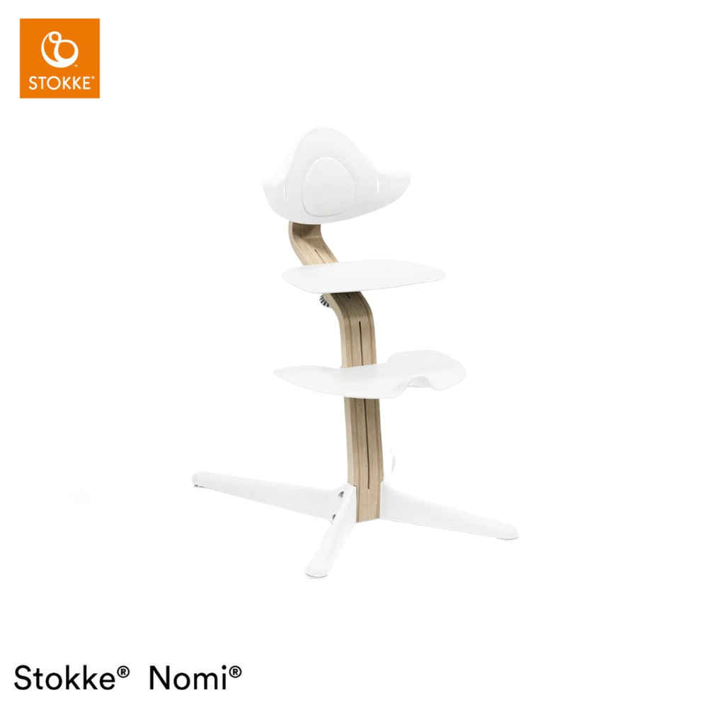Stokke® Nomi® Kinderstoel - Beech Natural - White