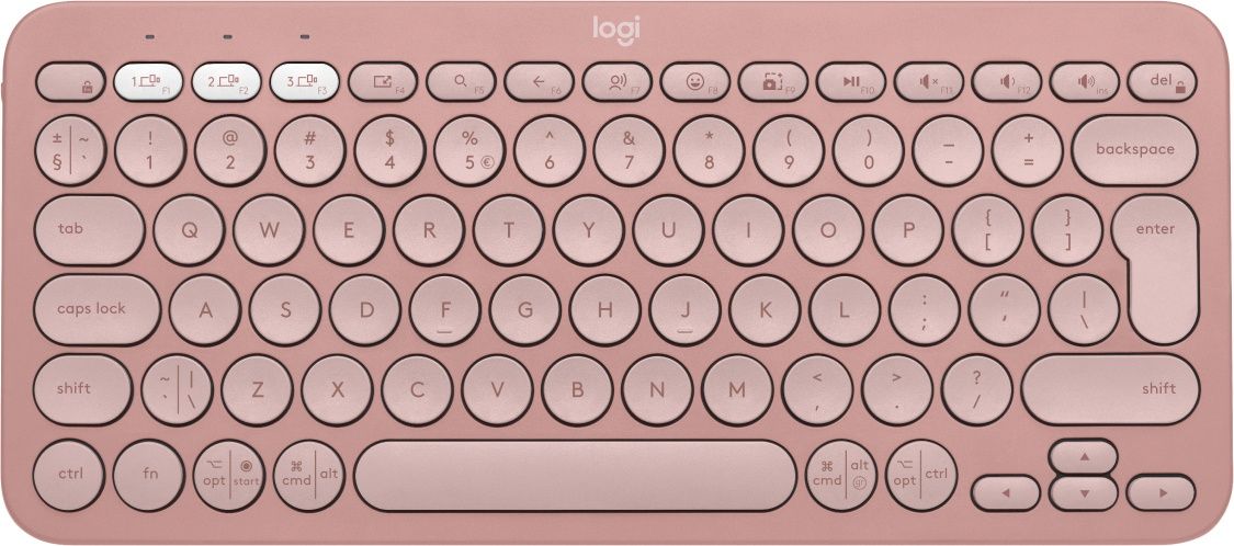 Logitech Pebble Keys 2 K380s Bluetooth-toetsenbord Voor Meerdere Apparaten - Rose