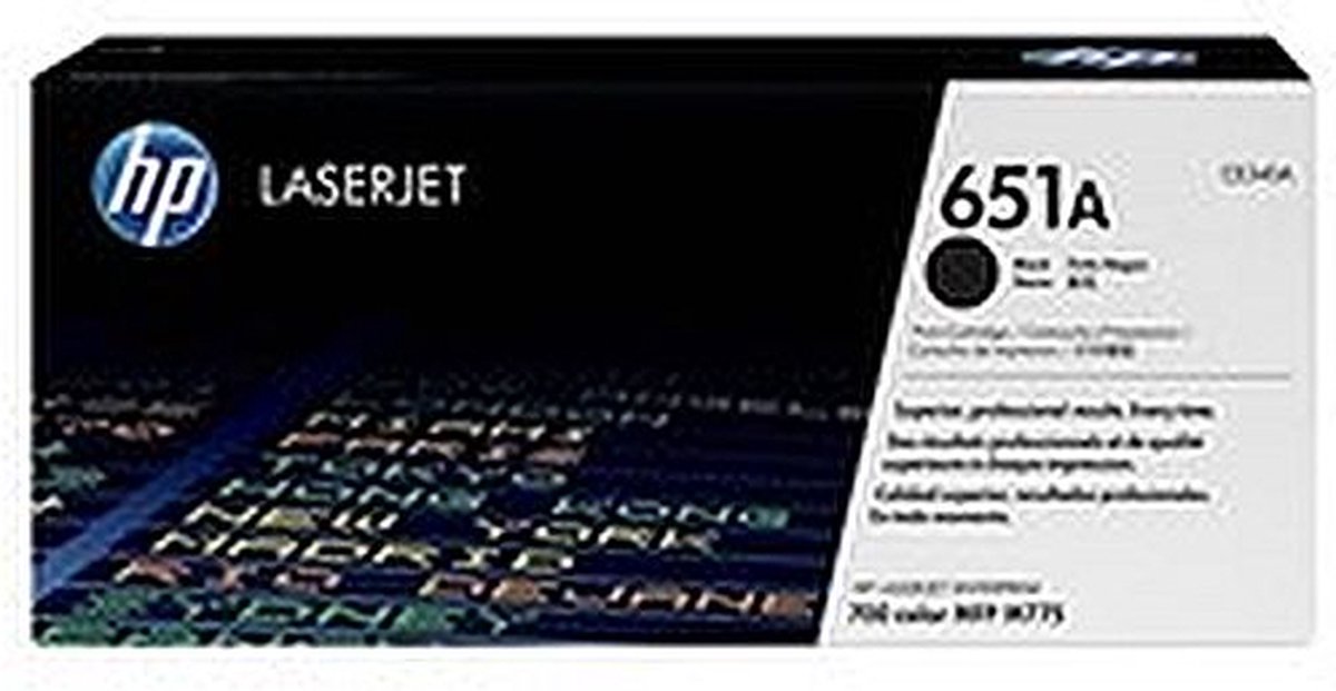 HP 651A originele zwarte LaserJet tonercartridge
