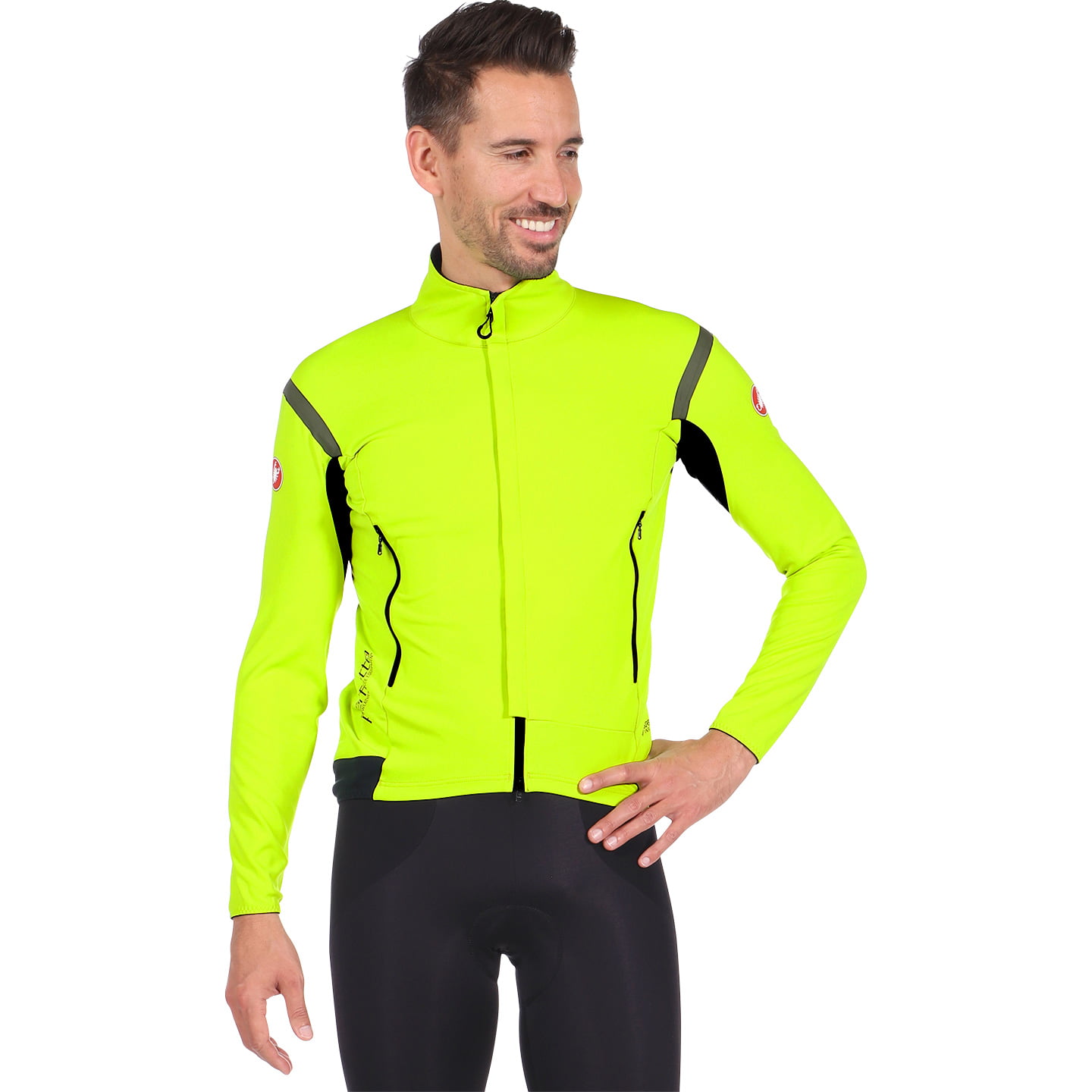 Castelli Perfetto RoS 2 lange mouw fietsjack groen/geel heren XL