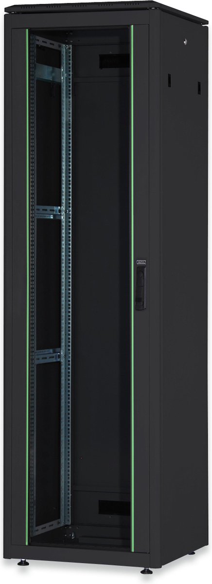 Digitus DN-19 42U-6/6-B-1 19inch-patchkast (b x h x d) 600 x 2053 x 600 mm 42 HE Zwart (RAL 9005)