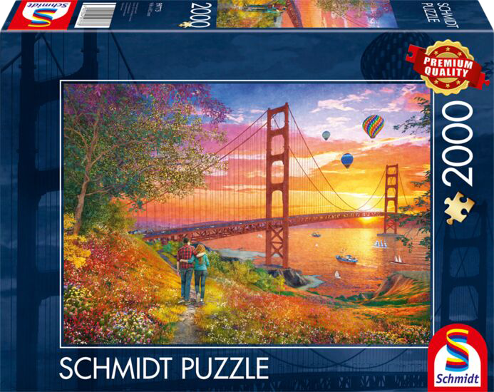 Wandeling naar de Golden Gate Bridge - 2000 stukjes - Puzzel