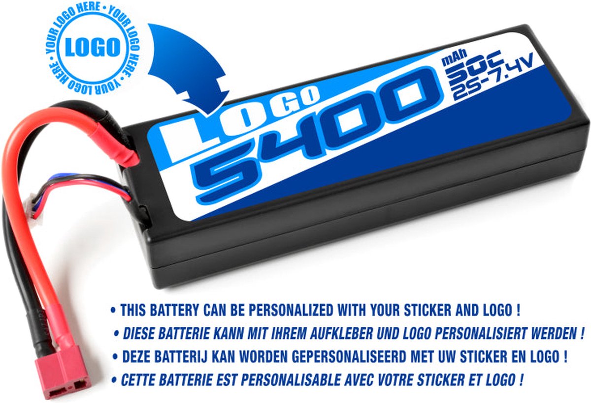 TRC Car Lipo 50c 7,4 volt 5400mah met Deans stekker