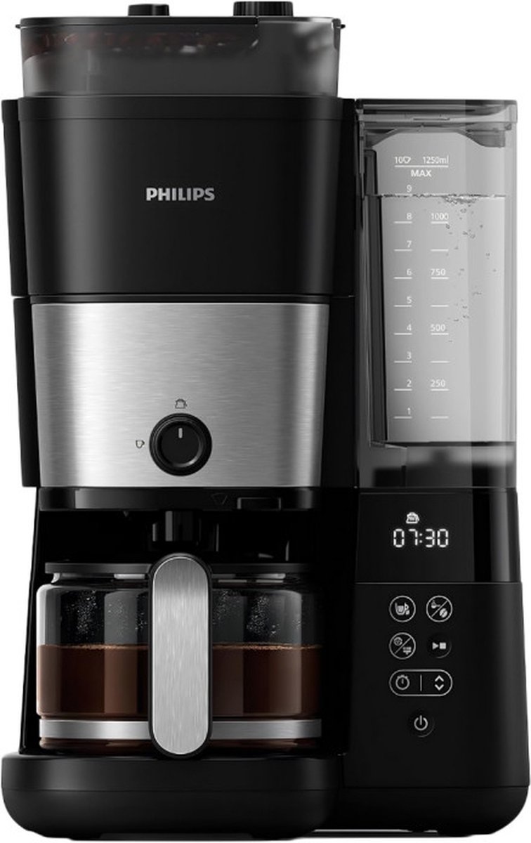 Philips All-in-1 Brew HD7900/50 Koffiezetapparaat met filter - Zwart&Zilver