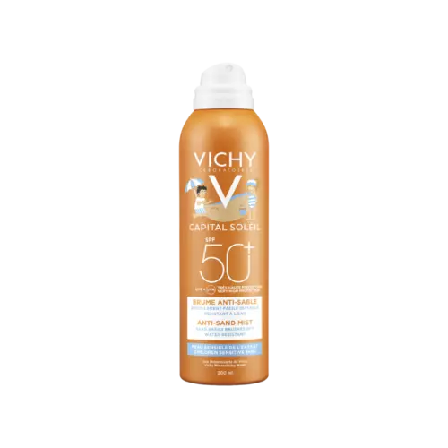 Vichy Capital Soleil Anti-Zand Mist Spray Voor Kinderen SPF 50+ 200 ml