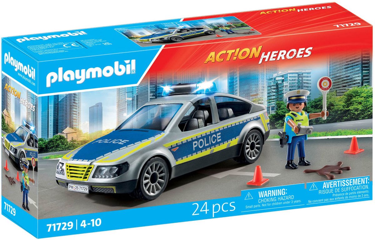 Playmobil 71729 Action Heroes Politie Patrouille Auto + Licht en Geluid