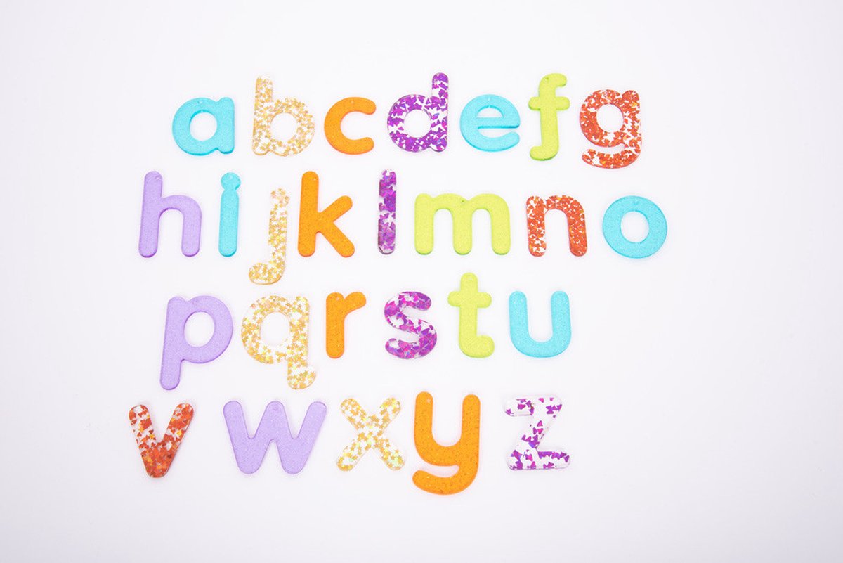 Tickit Doorschijnende Letters Glitterletters