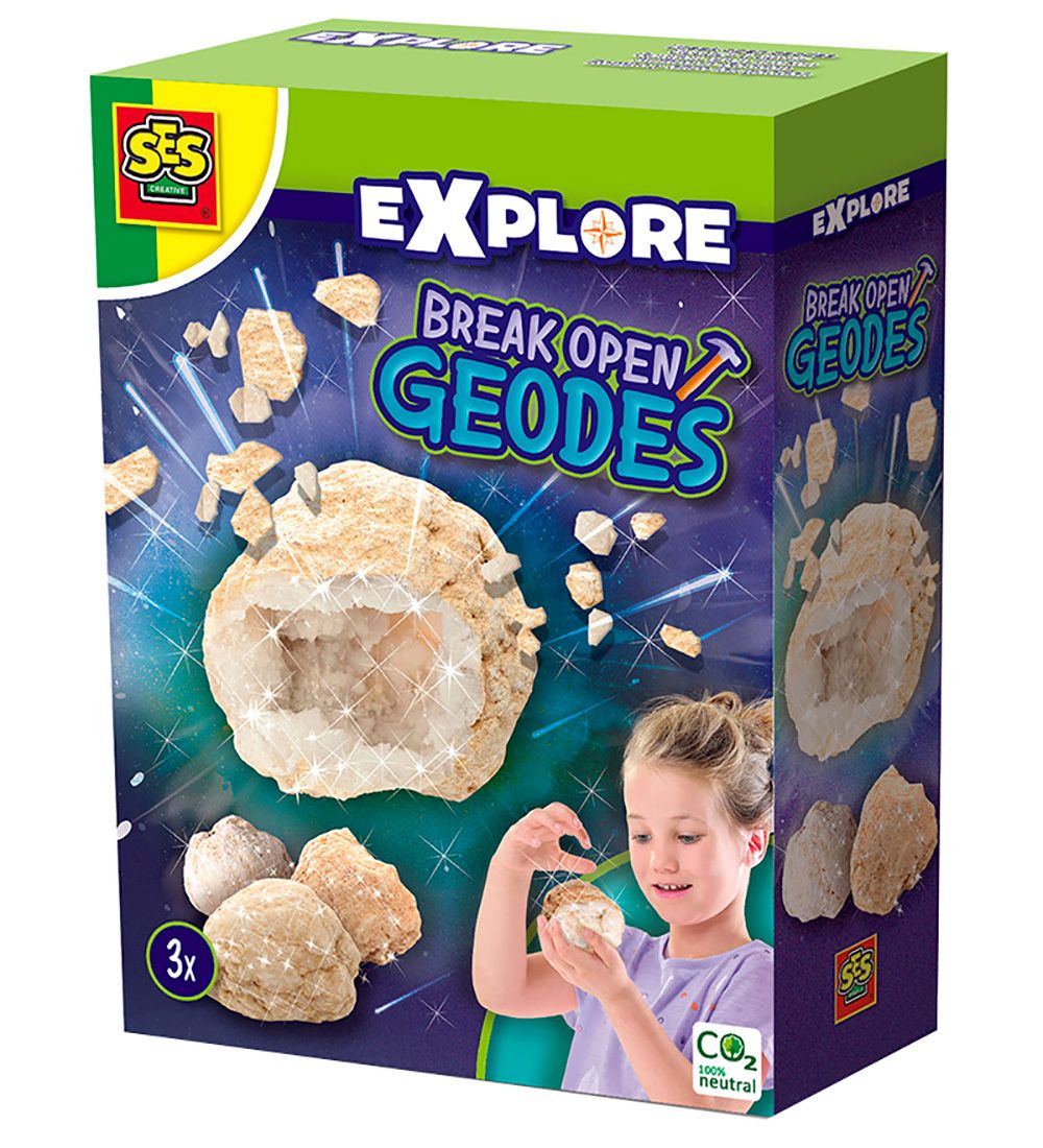 SES Creative - Echte geodes - Kristalgrotten - SES Creative - OneSize - Speelgoed