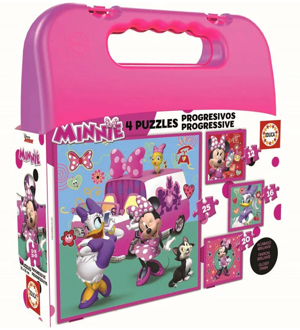 Educa Puzzel - 4 verschillende - Minnie Mouse - Educa - OneSize - Puzzel