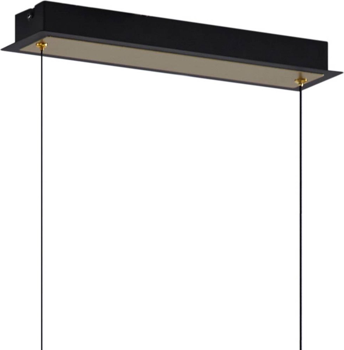 Lucande - Pallo 7 LED Hanglamp Zwart/Goud