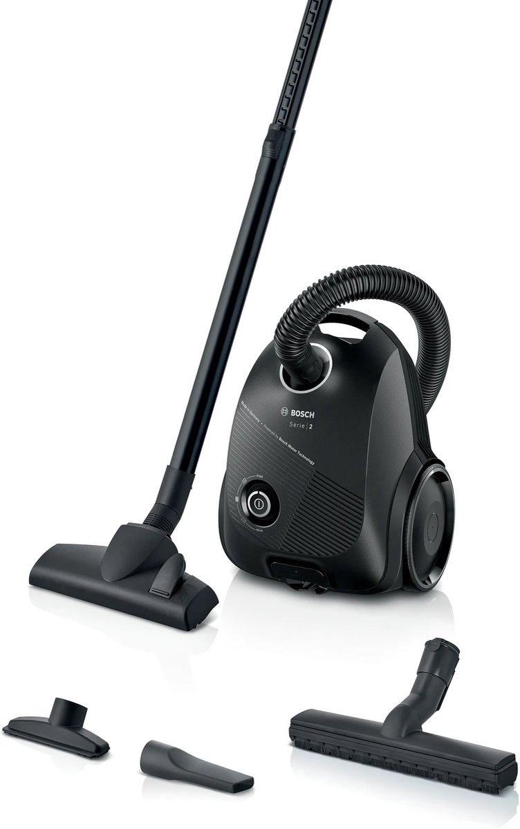 Bosch BGLS2BA1H Serie 2 - Stofzuiger met zak - Zwart