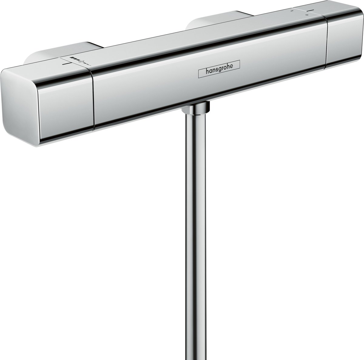 hansgrohe Ecostat E douchekraan thermostatisch met koppelingen chroom