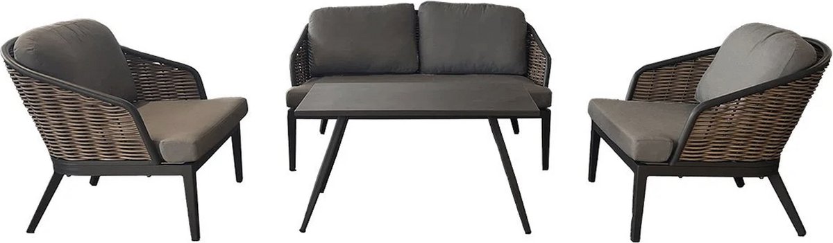 Loungeset hawaii nature grey - Oosterik home
