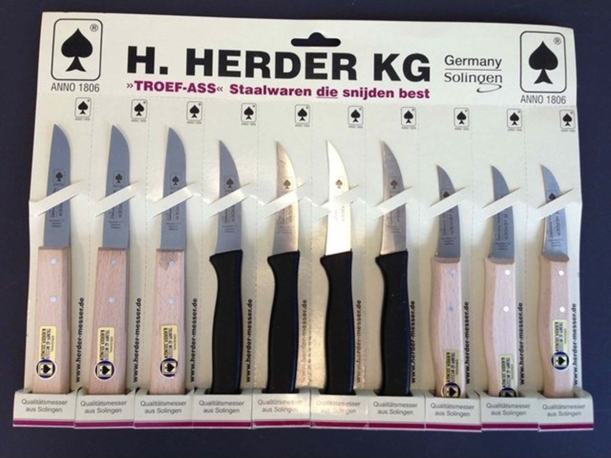 H.Herder Schilmesjes rvs assortiment