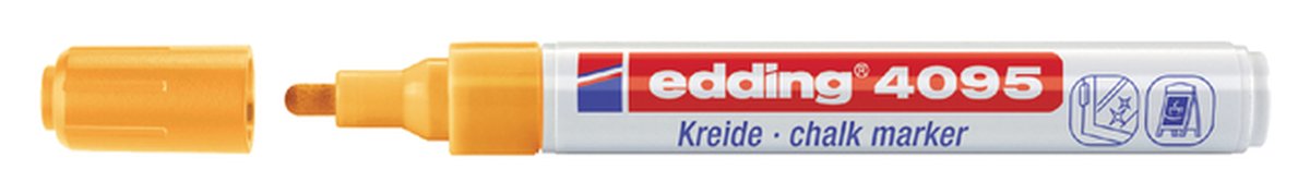 Edding Krijtmarker | neonoranje | streepbreedte 2-3 mm ronde punt | 10 stuks - 4-4095066 - 4-4095066