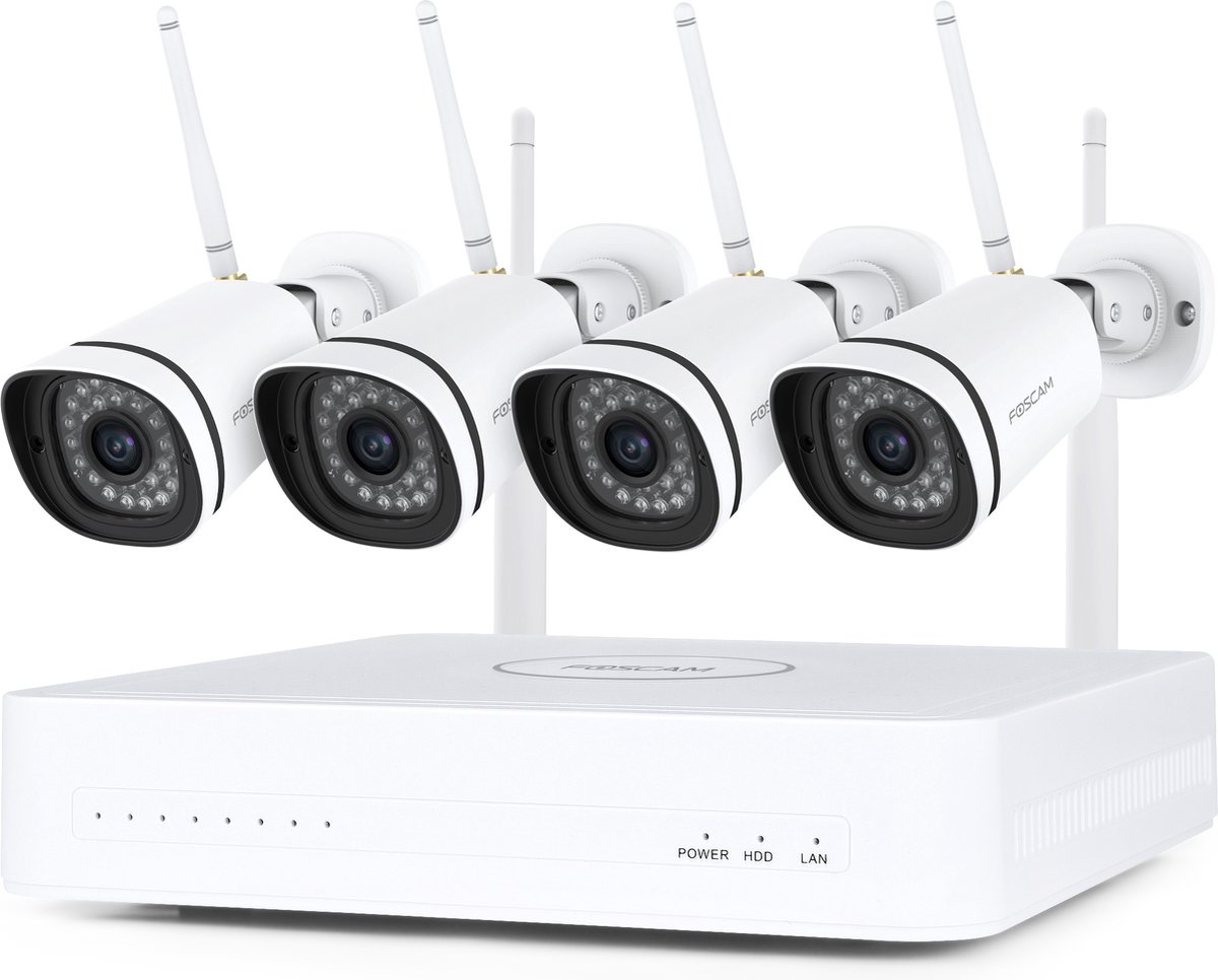 FN8108W-B4-1T, 2K/3MP 8-kanaals WiFi beveiligingsset Beveiligingscamera
