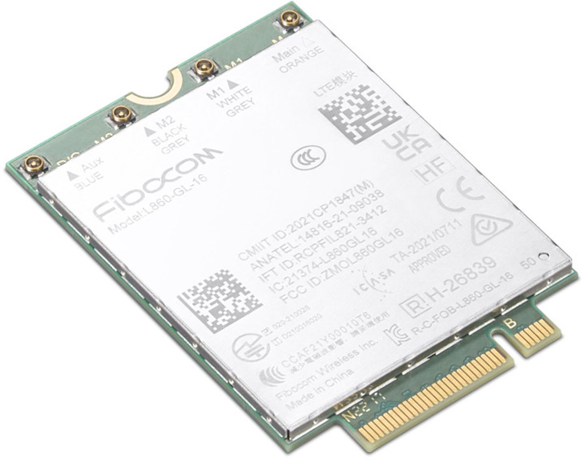 Lenovo Fibocom L860-GL-16 Netwerkkaart